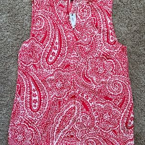 The Limited Red bandana shell top